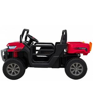 Pick-Up 12v ​, camión agricola 4x4 12v niño, rojo, 1 PLAZA Y MEDIA INDA486-RA-XMX-623